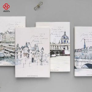 B5หนังโน้ตบุ๊คสำหรับนักเรียนแนวเรโทรสีสุดสร้างสรรค์ปลอกยางแนวเรโทร - Product Image 1