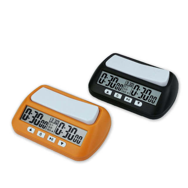 Chinese Chess Clock Timer Plastic Go Game Clock with Square Shape Featuring Chess Clock Digital