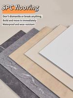 Imiter les carreaux de céramique Spc Floor Click Panneaux muraux à grille sculptée 5mm 6mm Click Spc Vinyl Flooring for Building