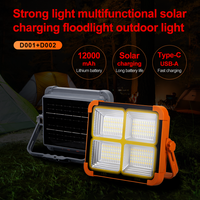 Leistungsstarke Solarbetriebene COB-Arbeitsleuchte Wasserdicht für Outdoor-Camping Abenteuer Zeltbeleuchtung Patrouillen-Suchscheinwerfer Gartenbeleuchtung