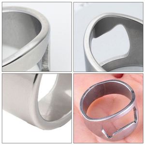 <b>Mini</b> Colorful Eco-Friendly Stainless Steel Finger Ring Wine Beer <b>Bottle</b> Opener with Customized Logo for Home Use - Product Image 5