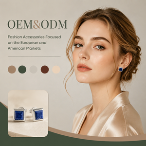 Custom Square Lapis Lazuli <b>Stud</b> <b>Earrings</b> Stainless Steel <b>Blue</b> Stone Minimalist Hypoallergenic Jewelry Gift For Ladies Daily Wear - Product Image 1