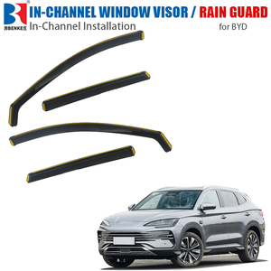 Pare-pluie pour fenêtres de voiture BYD <span class=keywords><strong>Song</strong></span> Plus |   Pare-soleil de voiture et déflecteurs de fenêtre |   Accessoires déflecteurs de vent pour fumeurs - Product Image 1