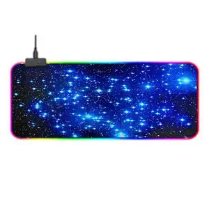 Özel parlayan Led RGB pad mouse kaymaz kablosuz şarj mouse pad için LED RGB oyun fare altlığı