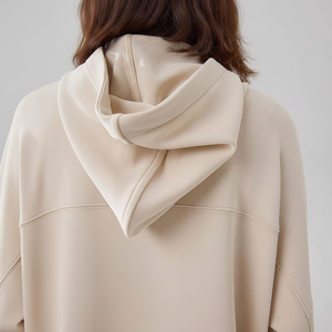 เสื้อฮู้ดผ้านิ่มสำหรับผู้หญิงเสื้อฮู้ดพิมพ์ลายนูน3D ออกแบบได้ตามต้องการ - Product Image 1