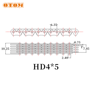 OTOMダートバイクモーターサイクル4X5106L CRF 250CRF250RホンダCRF250R10-17用カムシャフトタイミングチェーン - Product Image 2