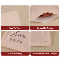Emballage de vêtements personnalisé, sacs refermables réutilisables, sacs en plastique à fermeture éclair, étanches à l'humidité, pour chaussures et vêtements, chaussettes, sous-vêtements