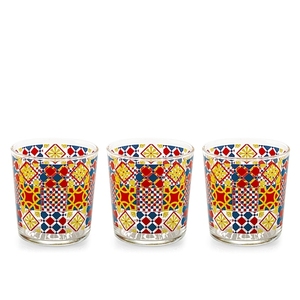 Set di 3 bicchieri Mosaika decorati in vetro da 35 cl - Product Image 1