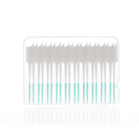 Boîte de voyage pour produits de soins bucco-dentaires orthodontiques, brosse interdentaire flexible en silicone, cure-dent