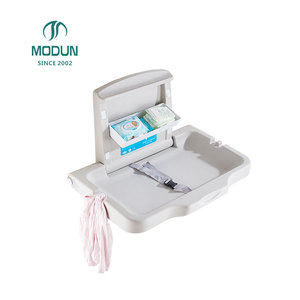 Wall Mount HDPE White Baby <strong>Changing</strong> Station Portable <strong>Foldable</strong> <strong>Changing</strong> <strong>Table</strong> with 50kg Capacity for Under 12 Months - Product Image 5
