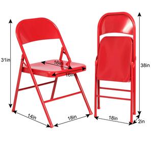 Chaises pliantes modernes, portables, colorées, en métal et plastique blanc, pour événements et mariages, vente en gros à prix abordable - Product Image 3