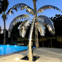 Collection Palm Luxury Resort - Arbres tropicaux en acier inoxydable sur mesure pour hôtels 5 étoiles