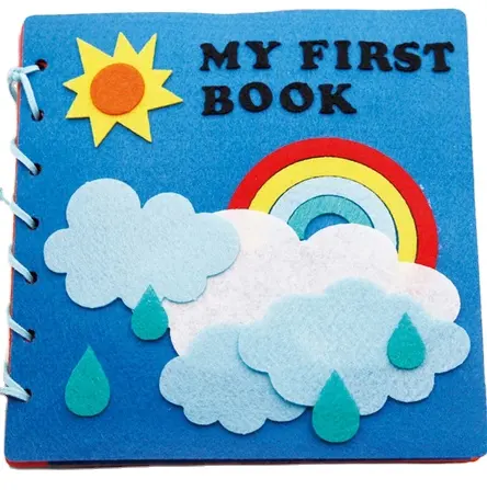 ママ手作り私の最初の本20X20CMソフトフェルト布子供のための静かな本のおもちゃ早期学習教育フェルト素材DIYパッケージ