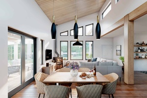 Villa en <span class=keywords><strong>bois</strong></span> préfabriquée en pente \ <span class=keywords><strong>toit</strong></span> <span class=keywords><strong>plat</strong></span> pour chambre à coucher cuisine appartement villégiature salon application avec <span class=keywords><strong>garage</strong></span> <span class=keywords><strong>double</strong></span> - Product Image 5