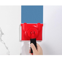 Accessoires ménagers : Brosse à peinture à fibres de nylon plates de 5 pouces pour la séparation des couleurs, outil mural polyvalent pour le finissage
