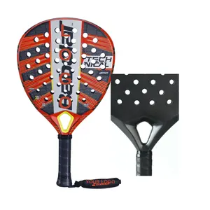碳纤维表面帕德尔球拍，带EVA记忆弹性泡沫核心帕德尔网球拍桨网球拍