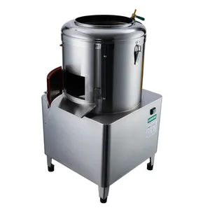 30kg ticari otomatik elektrikli hidrolik patates soyma yüksek kalite tatlı patates soyma makinesi