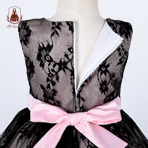 Del partito di estate della ragazza boutique di abbigliamento vestiti netti ragazza di disegno <span class=keywords><strong>nero</strong></span> del <span class=keywords><strong>vestito</strong></span> dalla principessa - Product Image 5