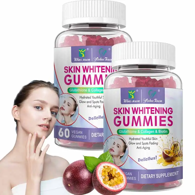 Winstown Products OEM L glutathiones Collagen gummies top quality candy ISO HACCP GMP factory Skin Whitening Gummies Supplement