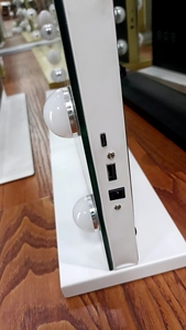 2024Hot Selling Bedroom Led Light White <strong>Black</strong> Optional Storage Dresser Furniture <strong>Makeup</strong> Modern Vanity Dressing <strong>Table</strong> With Mirror - Product Image 6