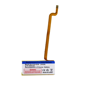 <span class=keywords><strong>Batterie</strong></span> <span class=keywords><strong>de</strong></span> remplacement 650mAh pour iPod Classic 6ème, 7ème et 8ème génération 80 Go, 120 Go, 160 Go, et pour iPod 5ème/5.5ème génération 30 Go, <span class=keywords><strong>batterie</strong></span> 616-0229 - Product Image 1