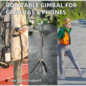 Stabilisateur vidéo rotatif pour caméra d'<span class=keywords><strong>action</strong></span>, nouveau produit directement de l'usine, perche à <span class=keywords><strong>selfie</strong></span>, support de téléphone portable pour V5.2 AI - Product Image 2