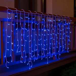 Guirlande lumineuse Gloca 200 LED 5m x 30-70-40-60cm, lumière bleue, fil blanc, étanche IP65, décoration de Noël - Product Image 4