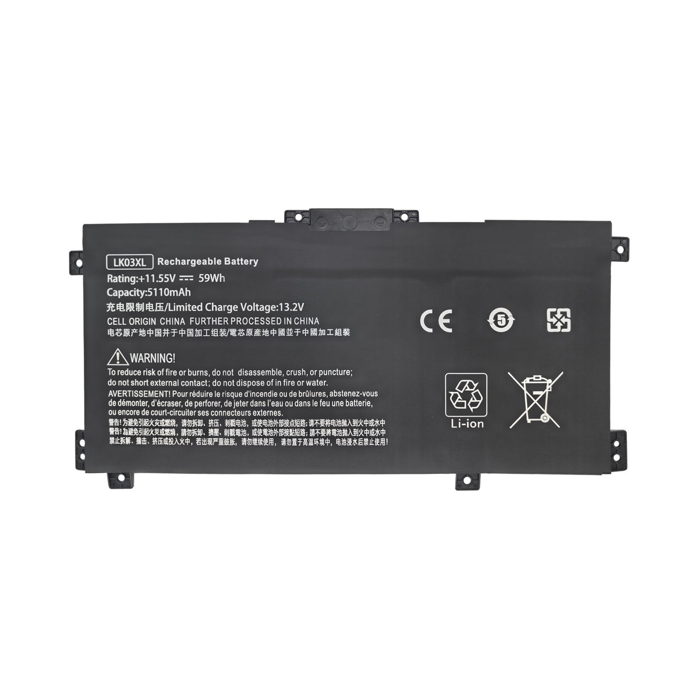 LK03XL สำหรับ HP 15-cn0005TX bp103TX TPN-W127 W134