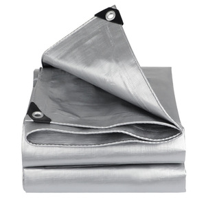 Ruigu Huizhong PE Tarpaulin Double-sided Silver <b>Waterproof</b> Sunproof Outdoor Cover 3x4m - Product Image 2