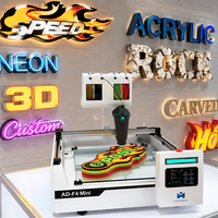 Impresora 3D de Letras Mingda AD-F4 Mini con Máquina para Hacer Letras Acrílicas, la Impresora de Letras 3D Más Pequeña para Letreros