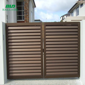 Clôture et <span class=keywords><strong>portail</strong></span> de sécurité pour le jardin <span class=keywords><strong>en</strong></span> <span class=keywords><strong>fer</strong></span> <span class=keywords><strong>forgé</strong></span>, aluminium, bois, couleur métal, latte - Product Image 2