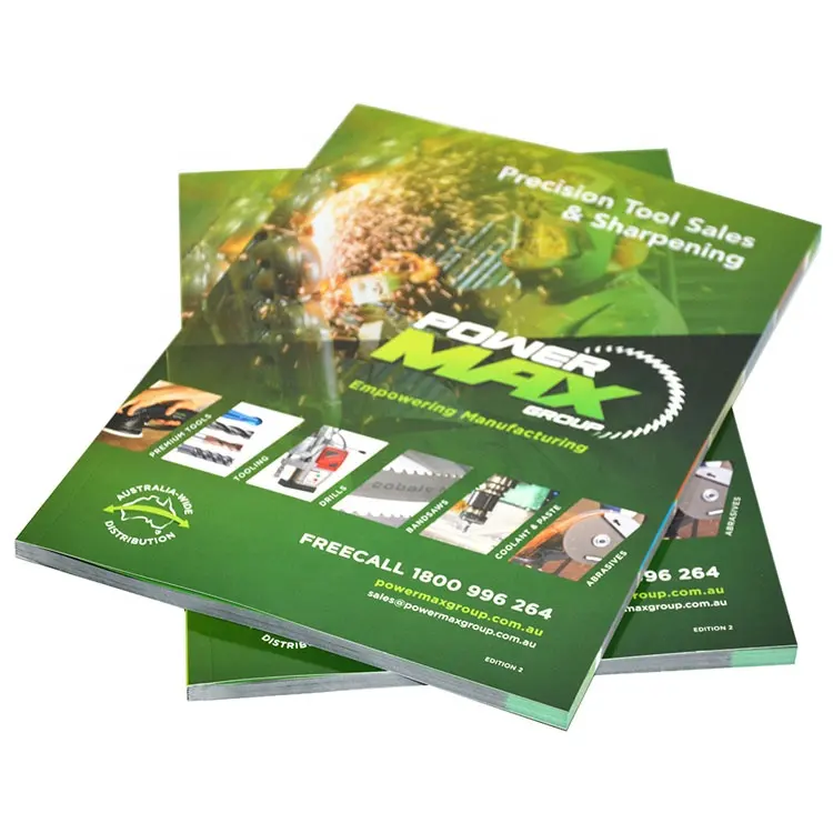 Personnalisé Couverture Souple De Haute Qualité Catalogue Brochure D'entreprise Imprimé Polychrome Impression Fabricant