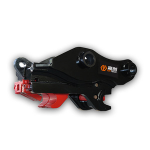 Adaptador de enganche rápido Raytechi para excavadoras de 15-30 toneladas, tipo pasador hidráulico, accesorio de empuje plano. - Product Image 1