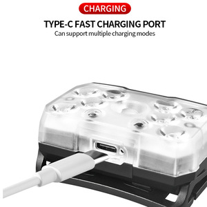 Linterna Frontal LED Recargable con 9 LED y Carga Tipo C, Luz para Camping al Aire Libre - Product Image 4