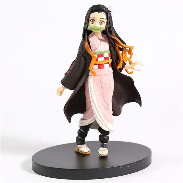 Anime Demon Slayer Figure Kamado Tanjirou Nezuko Action Figures PVC Model Toys Zenitsu Figurine Inosuke Kimetsu No Yaiba Figura