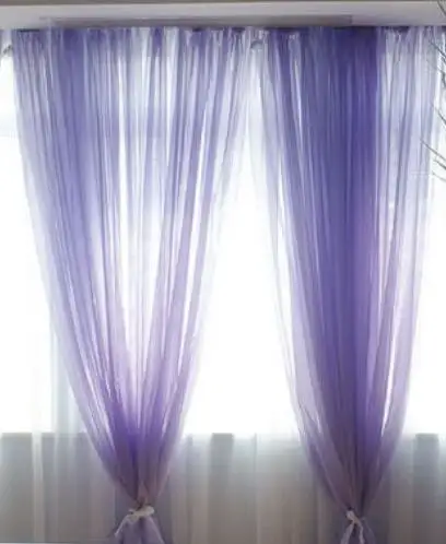 Amazon Hot Selling Design Multi Color Custom Voile 100% Polyester Window Blackout Voile Fabric Curtain