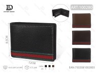 Portafoglio da uomo in pelle intrecciata con motivo Lychee, chiusura a piega da 5 pollici, per uso quotidiano - Product Image 1