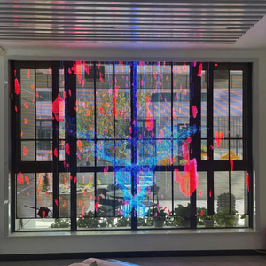 จอแสดงผล LED แบบกระจกใสเคลือบป้องกันแสงสะท้อน ฟิล์ม LED แบบกำหนดเองสำหรับการติดตั้งอย่างรวดเร็วในห้างสรรพสินค้า - Product Image 5