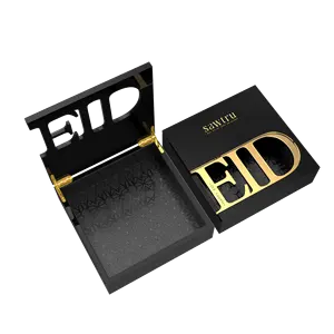 Factory Luxury Painting Engraved Chocolate Dates Storage Eid Box Packaging Middle East Style MDF Wooden Food Wood Boxes