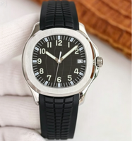 Montre-bracelet mécanique automatique pour hommes, chiffres lumineux, affichage de la Date, bracelet en caoutchouc étanche, montre d'affaires décontractée
