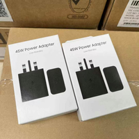 Adaptateur secteur 45W Type C Cargador Véritable Charge Rapide US/EU/UK Adaptateur secteur Ep-t4511 Gan Chargeur pour Samsung S25 S24 Ultra