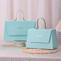 Boîte Cadeau Rigide Portable pour Mariage, Demoiselle d'honneur, Anniversaire, avec Couvercle Rabattable, pour Parfum, Soins de la Peau, Emballage Réutilisable et Écologique