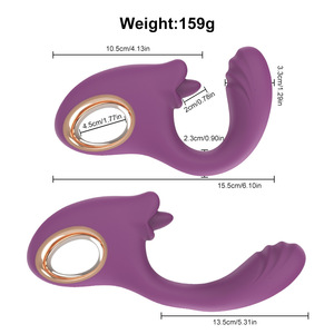 เครื่องสั่นกระตุ้นจุดจีสำหรับผู้หญิง แบบใช้ลิ้นเลีย ชาร์จผ่าน USB ผลิตจากซิลิโคน ของเล่นทางเพศสำหรับผู้หญิง ผลิตภัณฑ์สำหรับผู้ใหญ่ เครื่องนวดสั่น - Product Image 5