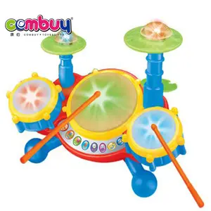 Hot selling musical instrument electric toy children drum set