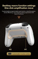 Manette de jeu sans fil Bluetooth pour smartphone et PC, contrôleur de jeu 600 mAh S08, joystick haute précision à 360 degrés