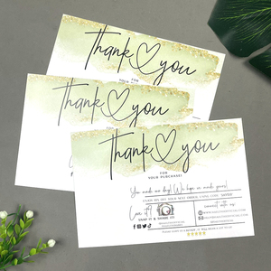 Tarjetas de Agradecimiento con Impresión a Doble Cara, Gruesas, Brillantes, de 300 g/m², con Descuento al por Mayor del 10% para Marcas de Salud y Belleza - Product Image 5