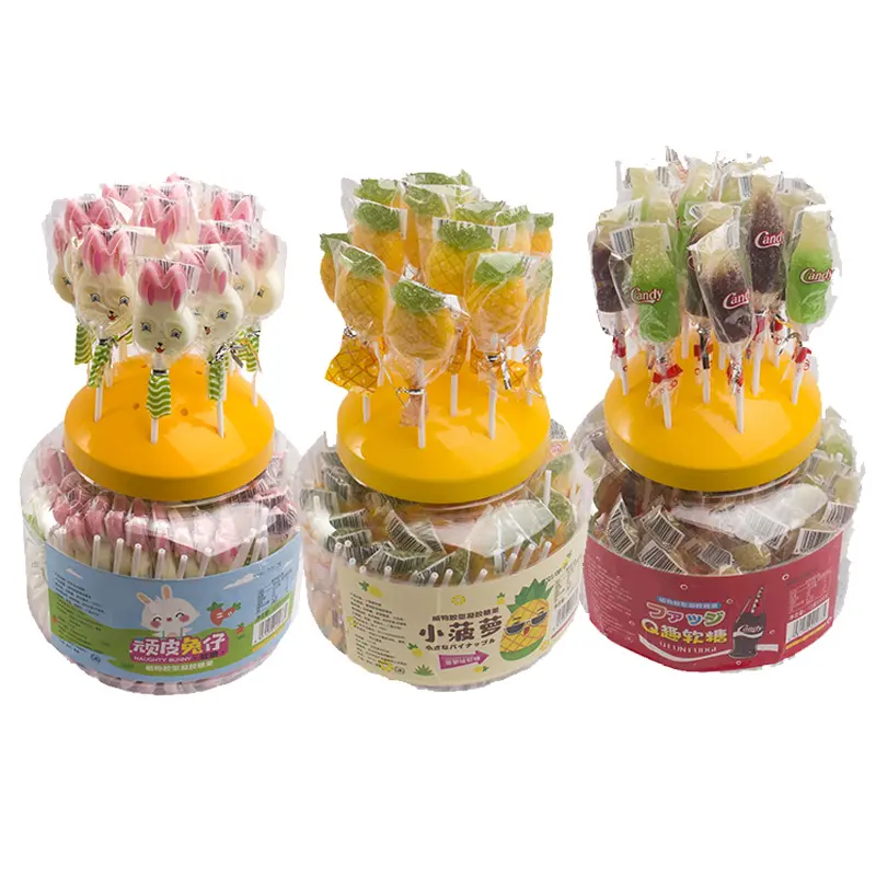 Fabricants de bonbons personnalisés Sweet Sour Pops Lollipop Stick Candy Lollypop