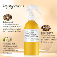 OEM 11 en 1, vente en gros, revitalisant sans rinçage, spray réparateur, protection thermique, traitement pour cheveux bouclés, kératine
