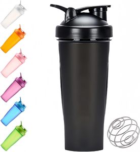 Bouteille de sport portable en plastique pour protéines et eau, idéale pour la gym - Vente en gros - Product Image 2