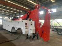 Chariot de dépannage hydraulique robuste de 25 tonnes avec flèche de récupération, élévateur de roues et stabilisateurs pour camions de remorquage - Vente directe usine